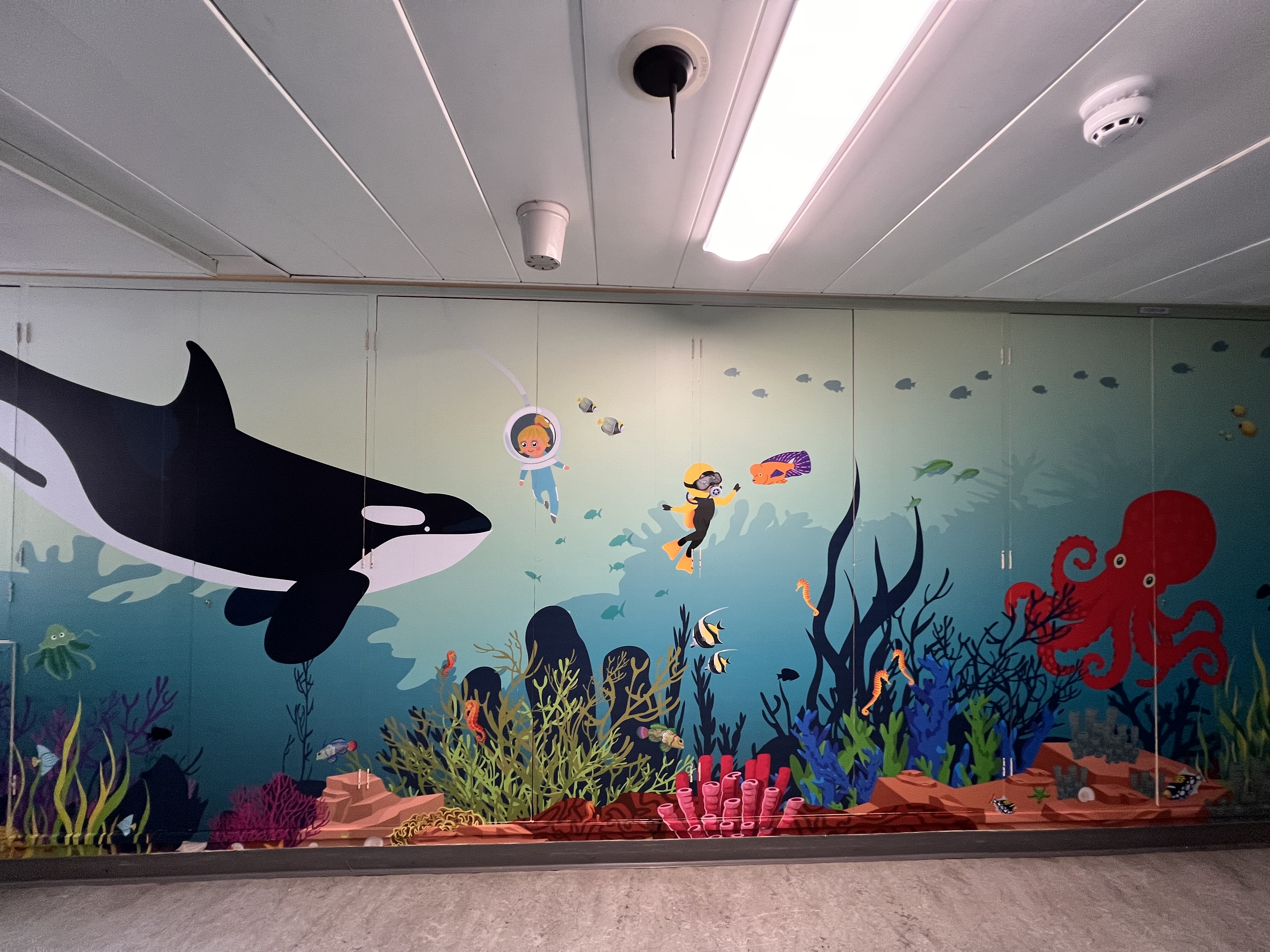 Enchanting Murals, for Children’s Ward at UHW