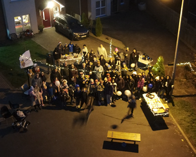 Festive Spirit Shines Bright in Kill St Lawrence on a cold December day.